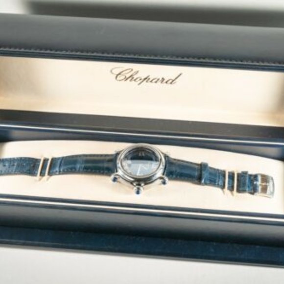 CHOPARD WOMEN’S HAPPY SPORT WATCH 5 DIAMONDS WHITE GOLD main image 7